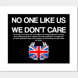 no one like us, we don't care Posters and Art